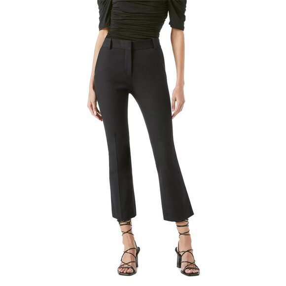 Frame Le Crop Mini Bootcut Trousers Black